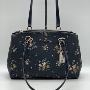 Coach Bags Coach Etta Carryall With Rose Bouquet Print Mdnigt Poshmark